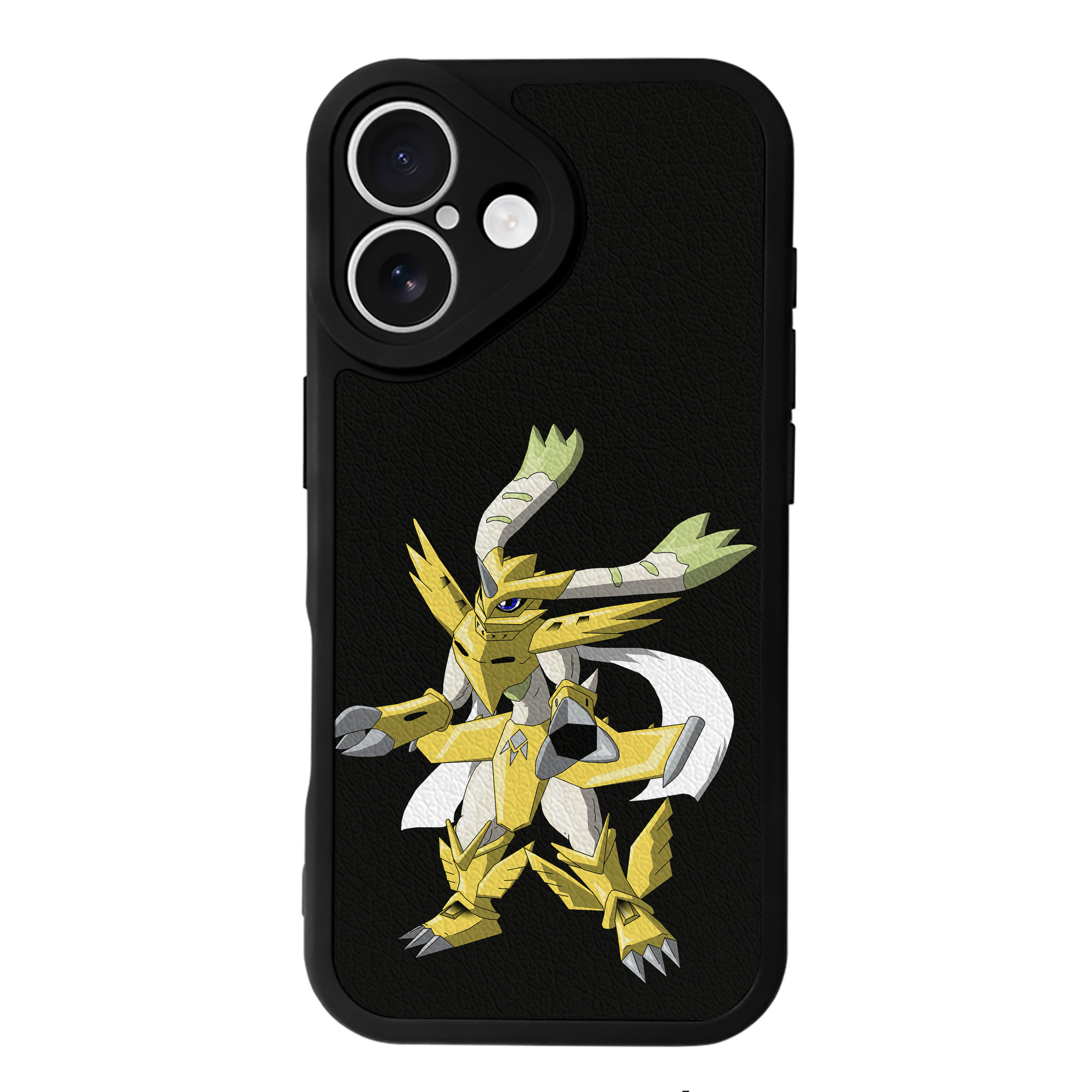 （画像用） Digimon デジタルモンスター/デジモン 【iPhone 16シリーズ対応】シリコンスマホケース（レザー調） 材質：シリコン